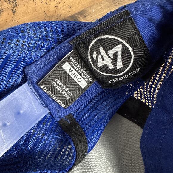 Texas Rangers MLB Baseball Hat Embroidered Logo Blue Mesh Snapback NWOT Women's - Picture 8 of 9